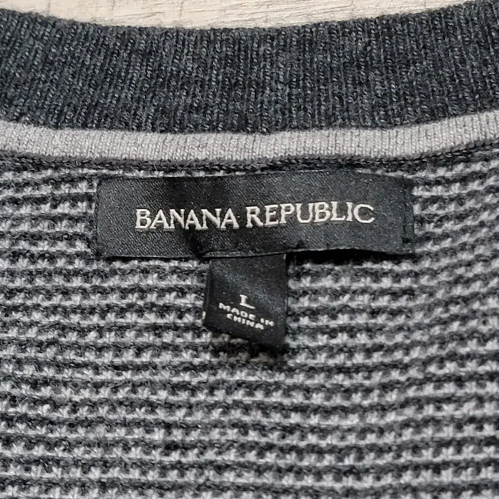 Banana‎ Republic Mens Merino Wool Alpaca Blend Sweater Vest Size Large V Neck